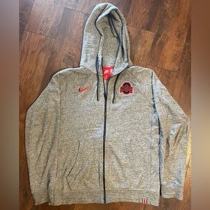 Nike Mens Ohio State Buckeyes Sweatshirt Jacket MEDIUM
